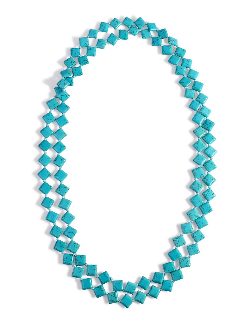 Turquoise Beaded Wrap Necklace NWOT